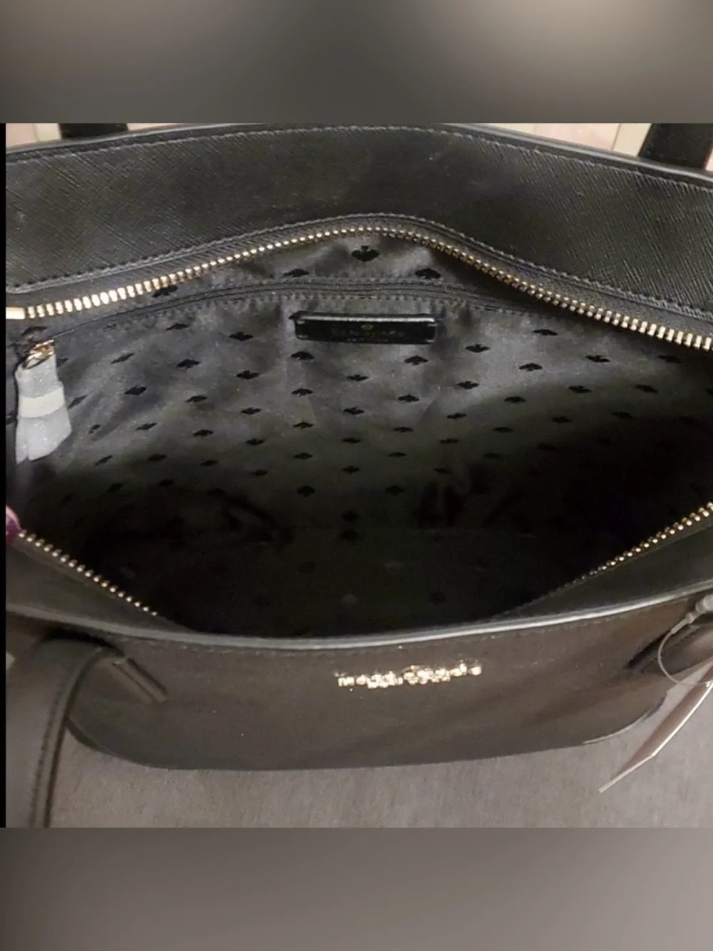 Kate Spade Black Tinsel Tote